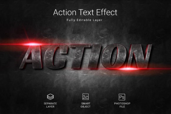 Action Psd Text Style Effect Mockup: Elevate Your Design Projects with Ease