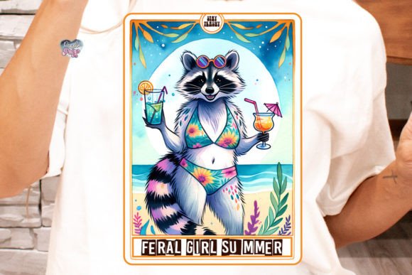 Embrace the Wild: Your Guide to the Raccoon Tarot Card PNG for Feral Girl Summer
