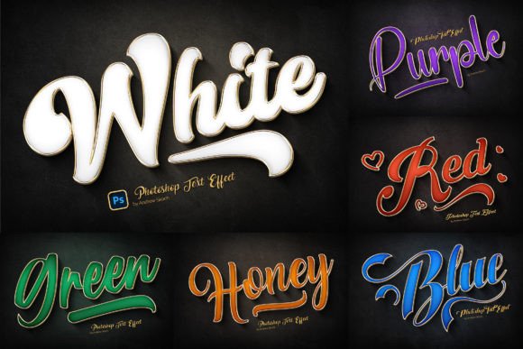 Gold Outline Text Effects β Elevating Your Design with Metal Gold and Enamel Shine