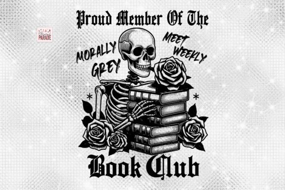 Morally Grey Book Club PNG Skeleton