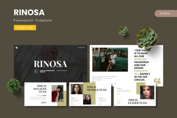 Rinosa - Google Slide Template: A Versatile Presentation Tool for Creators and Professionals