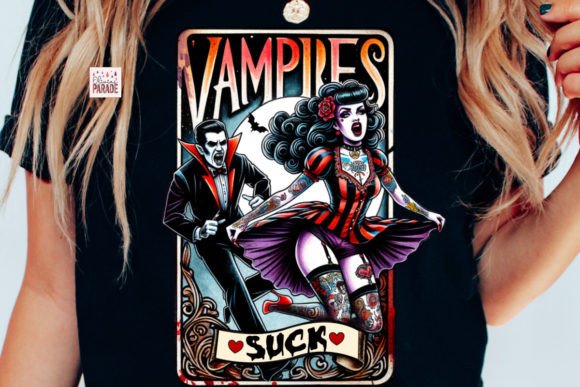The Art of Storytelling in Digital Design: Exploring the Vampires Suck Tarot Card PNG Comic