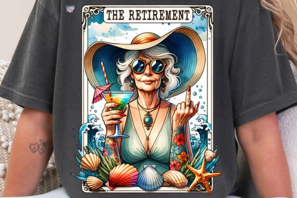 The Funny Old Lady Retirement Tarot Card PNG: A Surprisingly Useful Design for Creators and Small Businesses