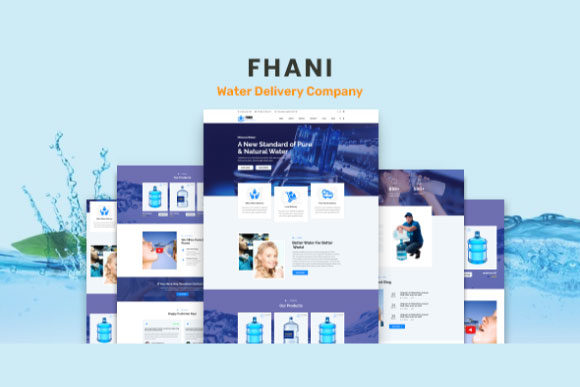 Website Template Drinking Water
