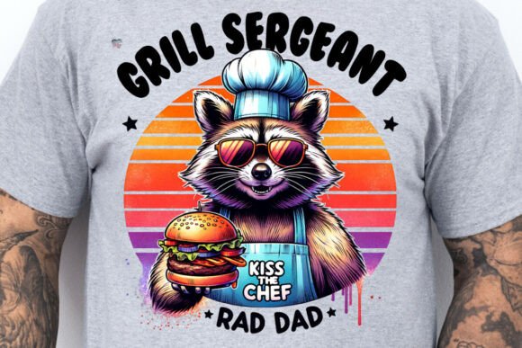 Why the Rad Dad Raccoon Grill Sergeant PNG Works